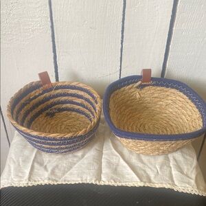 NWOT Two woven baskets